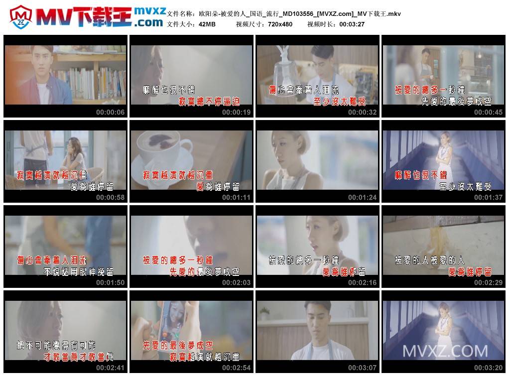 欧阳朵-被爱的人_国语_流行_MD103556